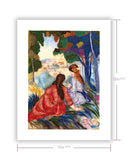 Quilled Art-Size Artist Series - In the Meadow, Renoir with Dimensions