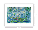 Art-Size Artist Series - Quilled Water Lilies 1916-19, Monet with dimensions