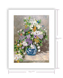 Quilled Art-Size Artist Series - Spring Bouquet, Renoir with dimensions