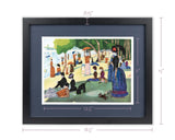 Framed Art-Size Artist Series - A Sunday Afternoon on the Island of La Grande Jatte, Seurat