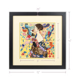 Framed Art-Size Artist Series - Lady with Fan, Klimt