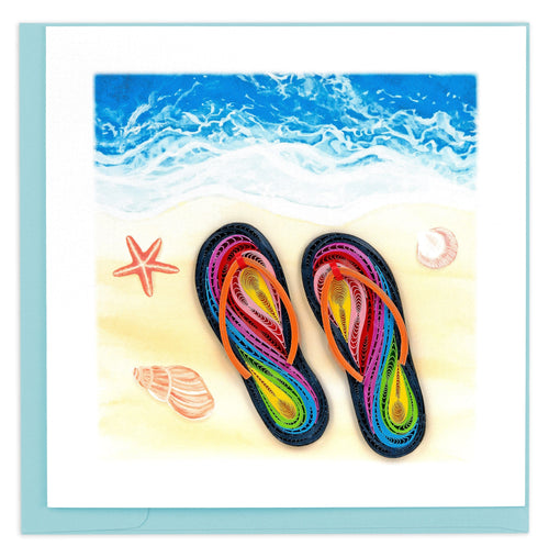 rainbow flip flops, ocean, shire, sand, seashells. water