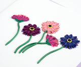 Quilled Gerbera Daisies Greeting Card