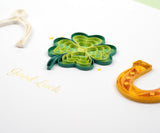 Quilled Lucky Icons Greeting Card