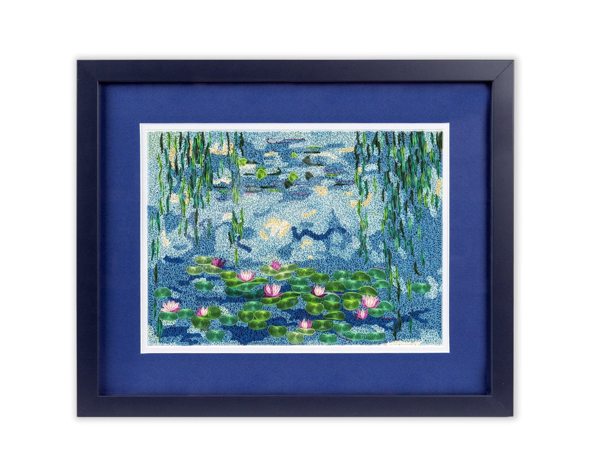 Framed Art - Size Artist Series - Water Lilies 1916 - 19, Monet - Quilling Card - Artist Series