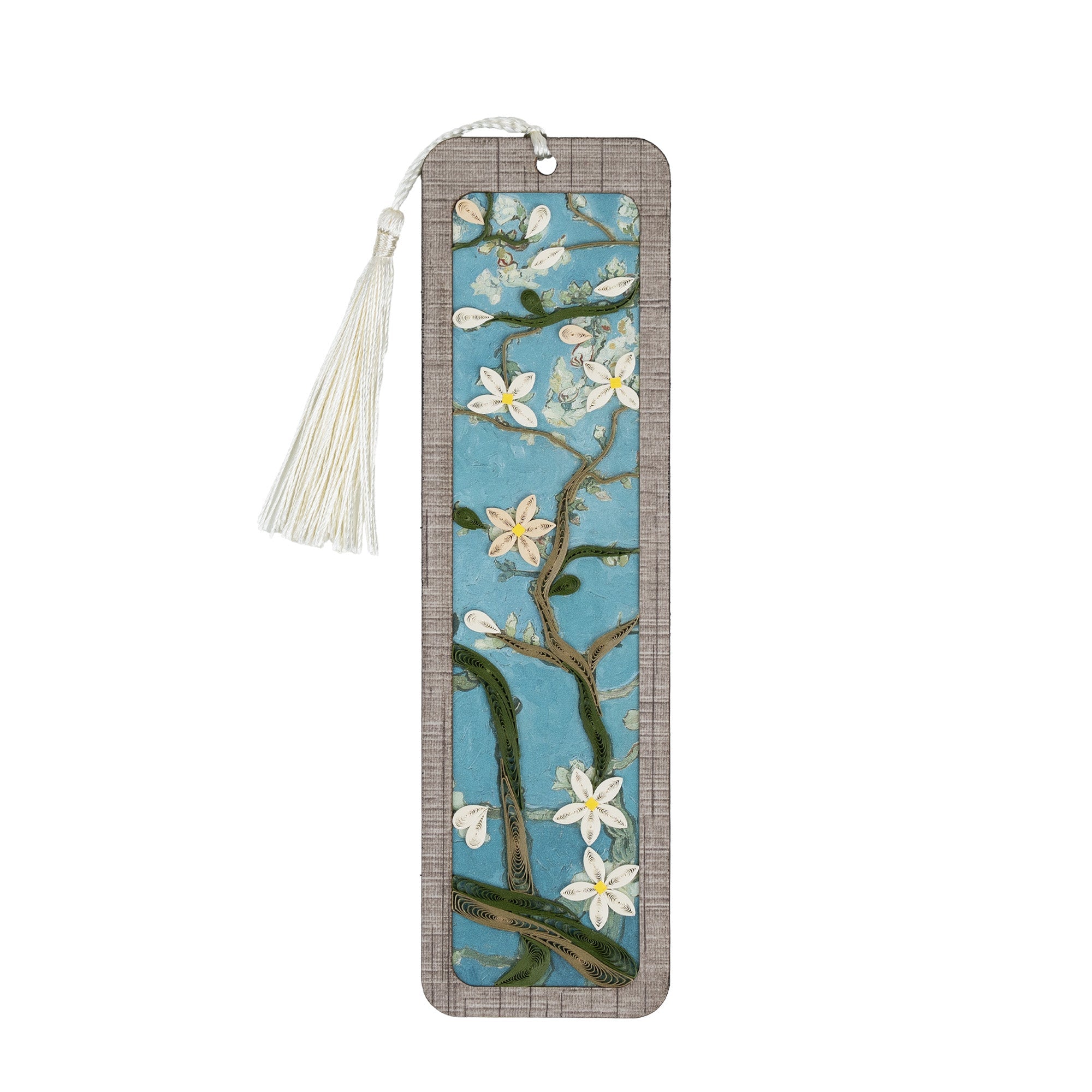 Almond Blossoms Quilling Art Bookmark | Van Gogh - Quilling Card - Bookmark