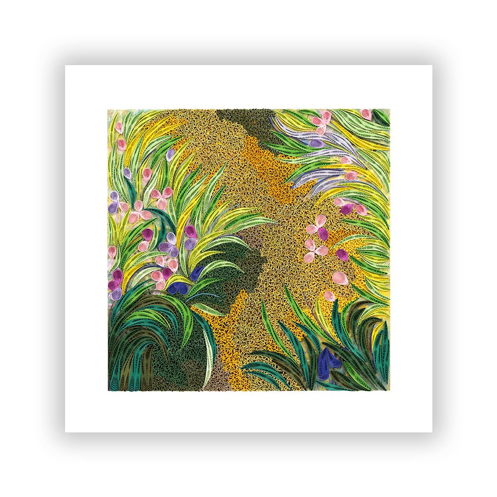 Art - Size Artist Series - The Path through the Irises, Monet - Quilling Card - Artist Series