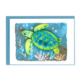 Quilled Sea Turtle Gift Enclosure Mini Card