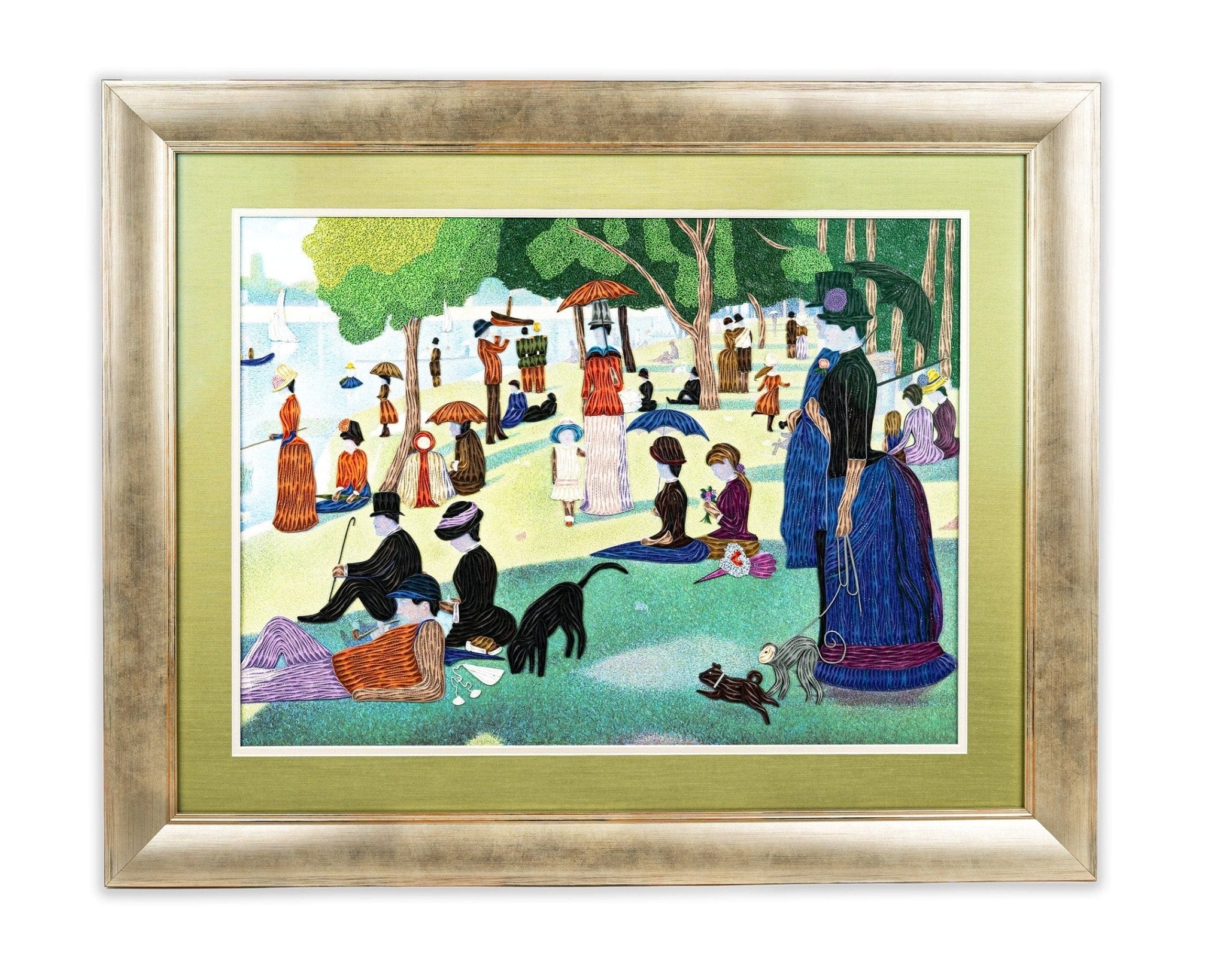 Gallery Artist Series - Quilled A Sunday Afternoon on the Island of La Grande Jatte, Seurat - Quilling Card - Artist Series