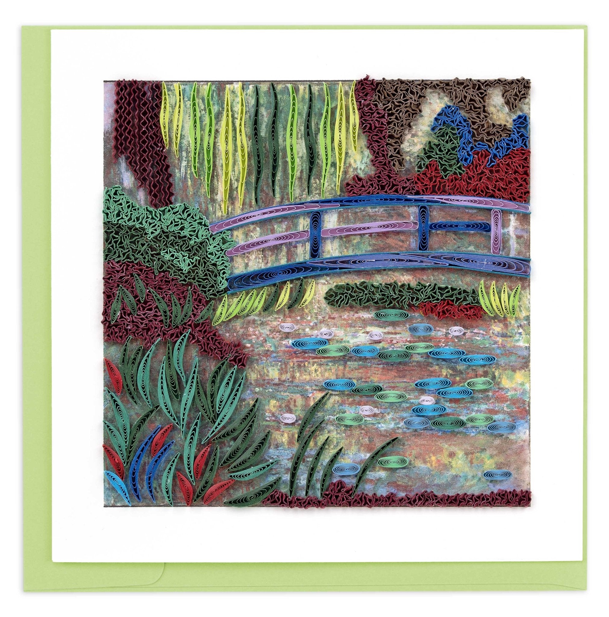 Quilled Artist Series – The Water Lily Pond, Monet - Quilling Card - Greeting Card