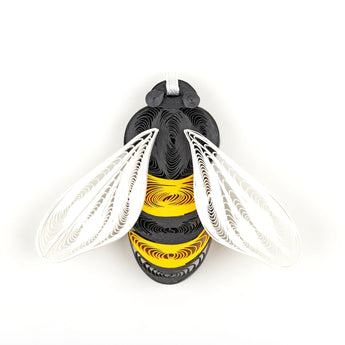 Bee Ornament - Single - Quilling Card - Ornament