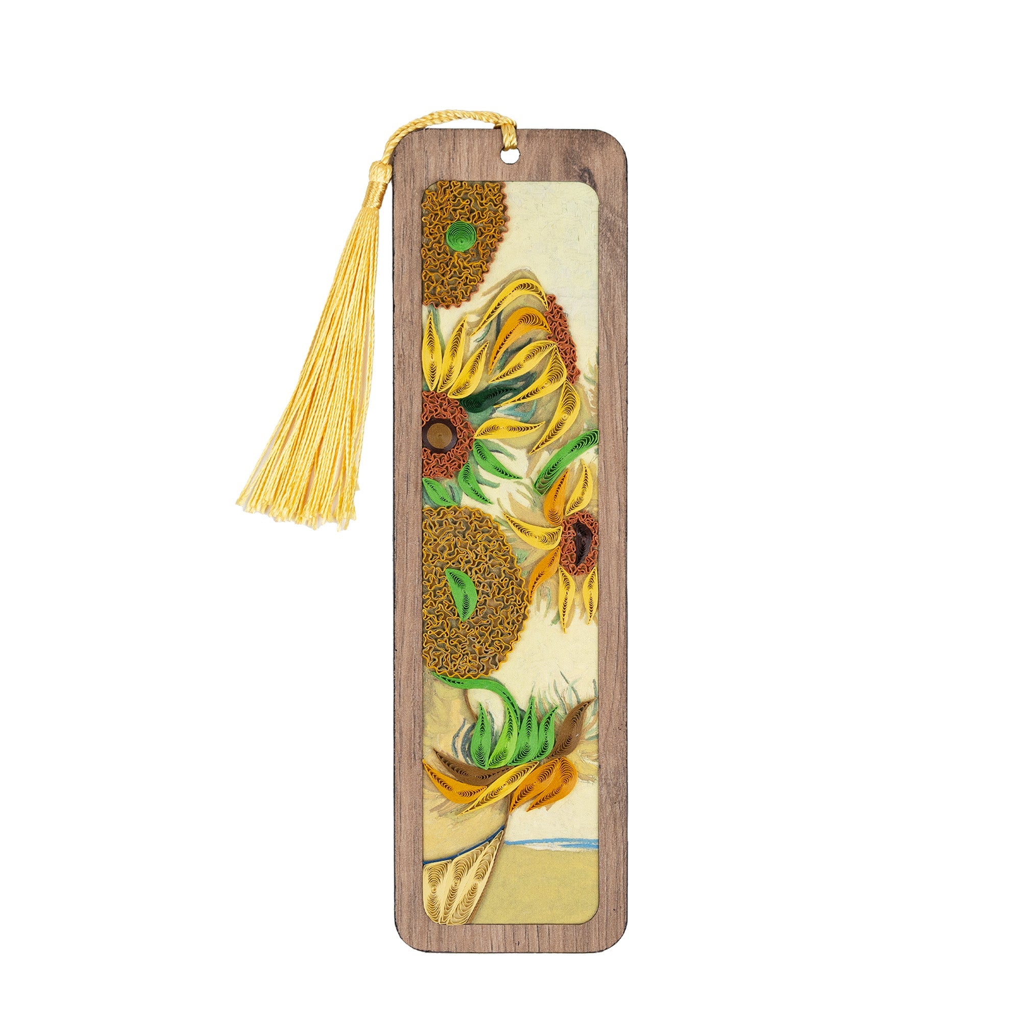 Sunflowers Quilling Art Bookmark | Van Gogh - Quilling Card - Bookmark