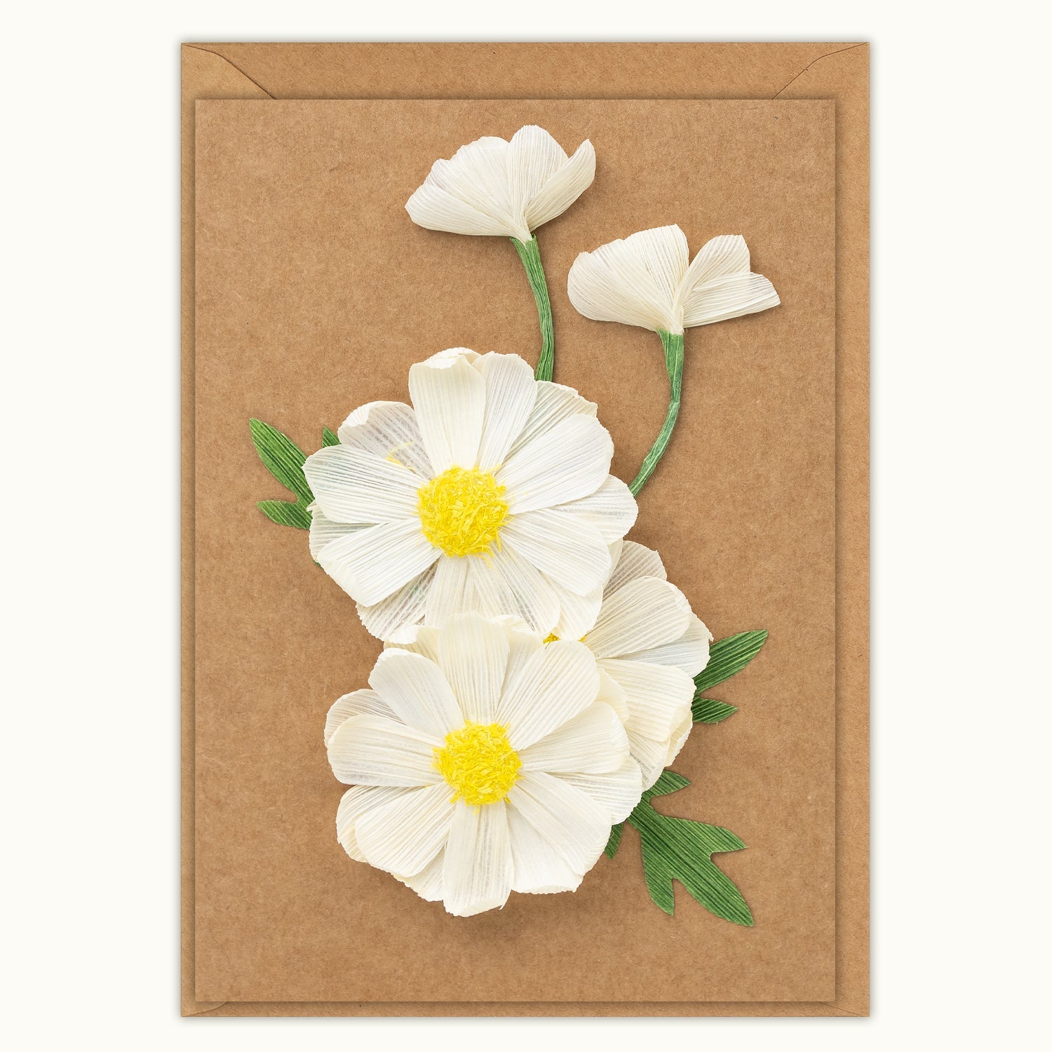 Daisies Handmade Card - Quilling Card - Greeting Card