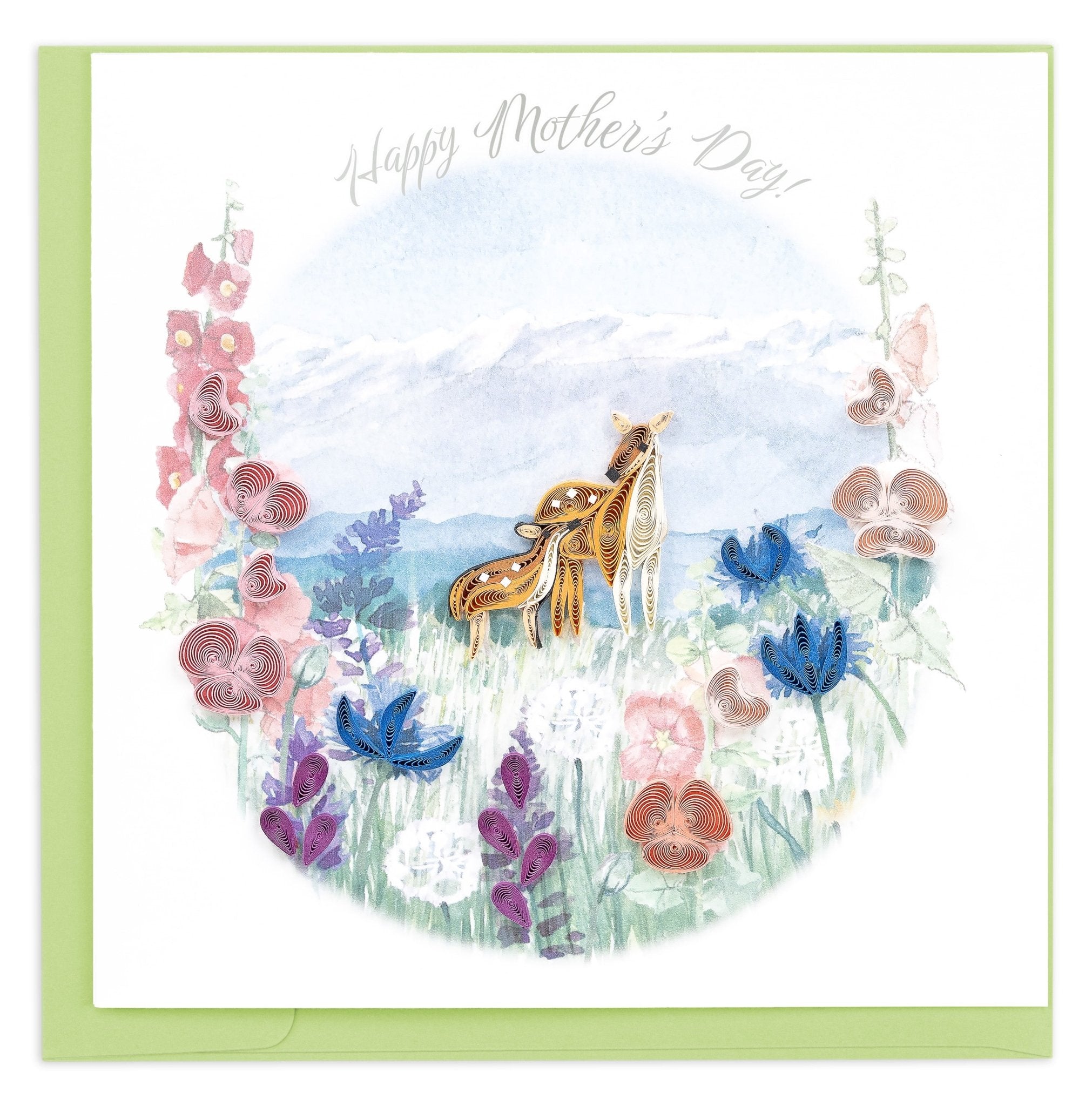 Quilled Mother's Day Meadow Greeting Card