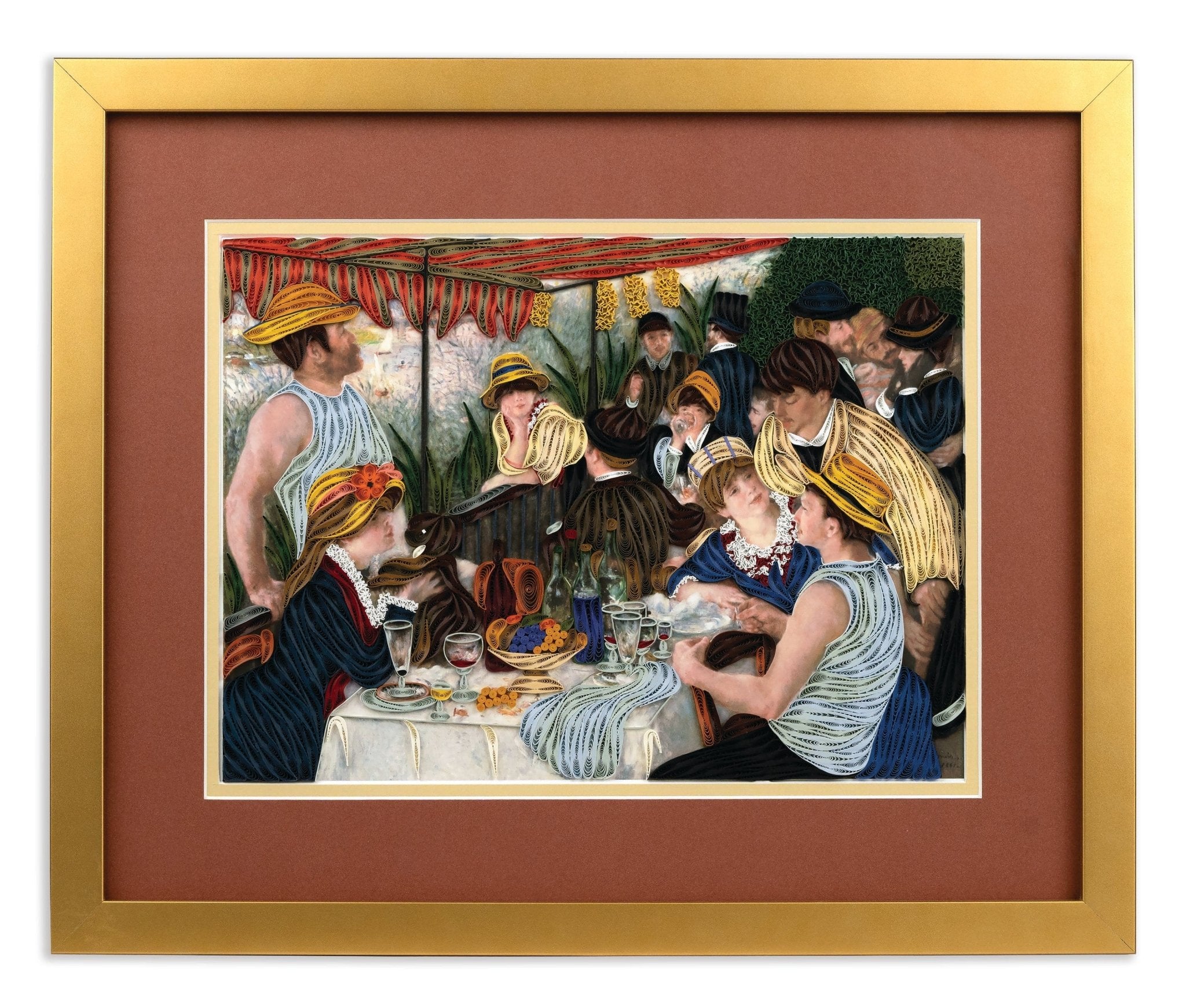 Framed Art - Size Artist Series - Luncheon of the Boating Party, Renoir - Quilling Card - Artist Series