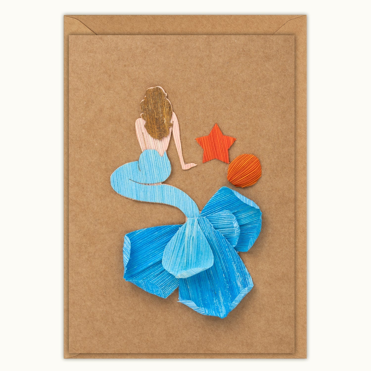 Mermaid Handmade Card - Quilling Card - Greeting Card