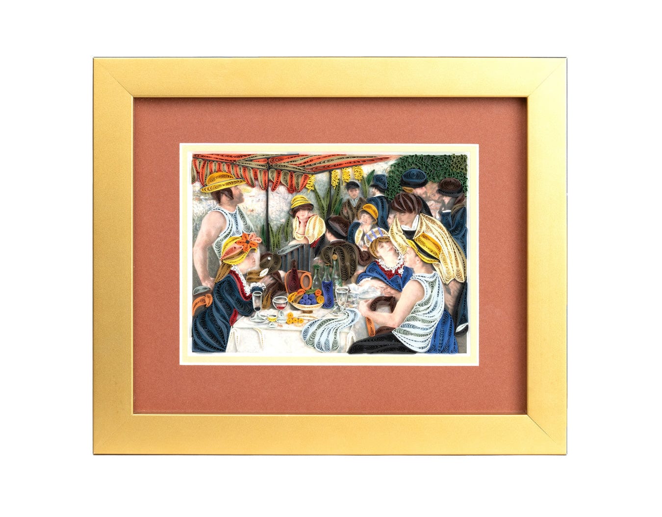 Framed Artist Series - Quilled Luncheon of the Boating Party, Renoir - Quilling Card - Artist Series