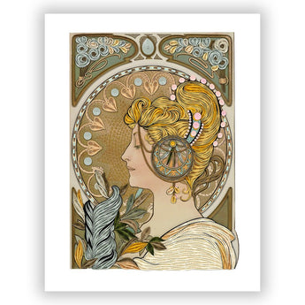 Art - Size Artist Series – La Plume, Mucha - Quilling Card - Artist Series