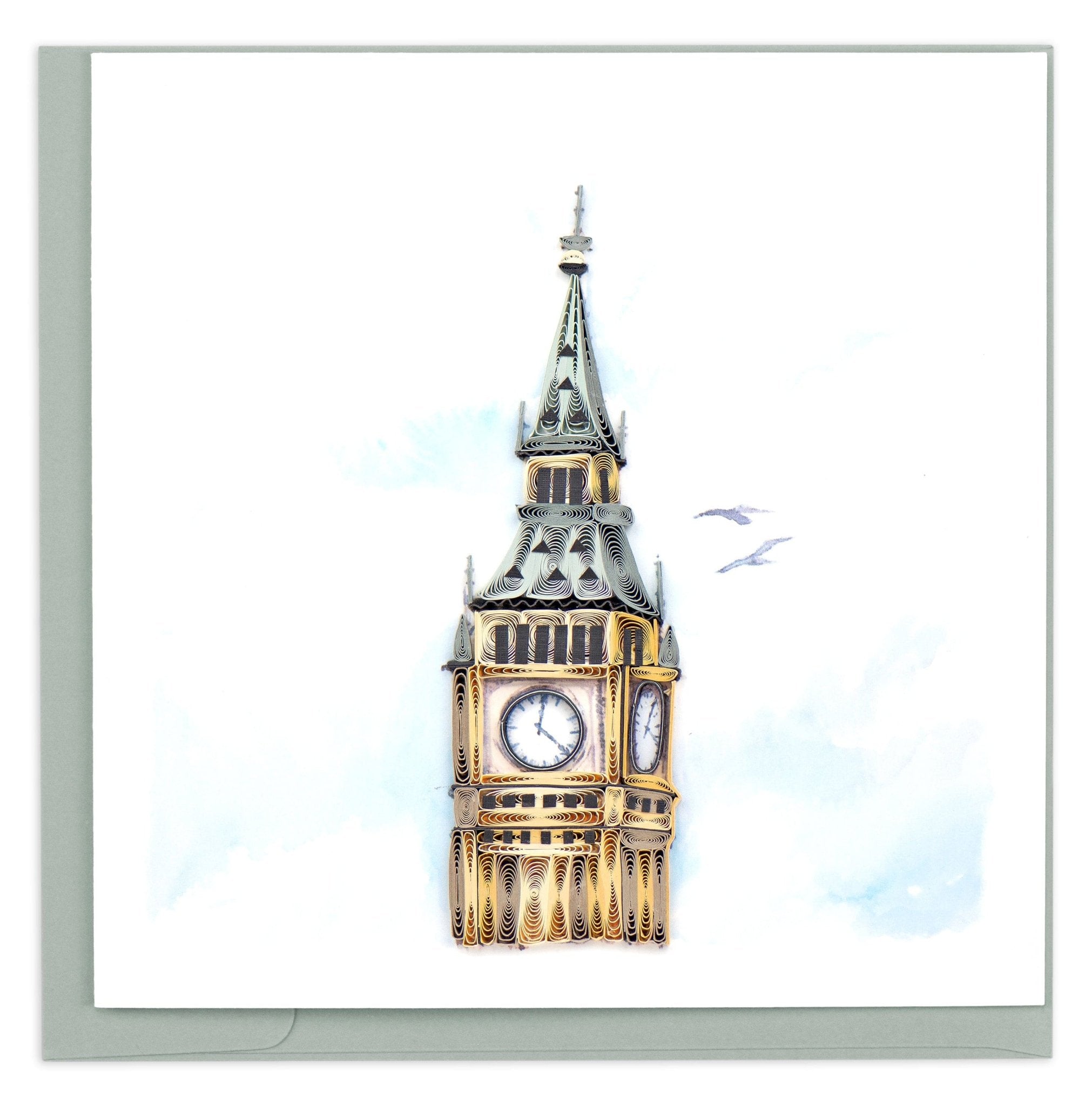 Quilled Big Ben Greeting Card - Quilling Card - Greeting Card