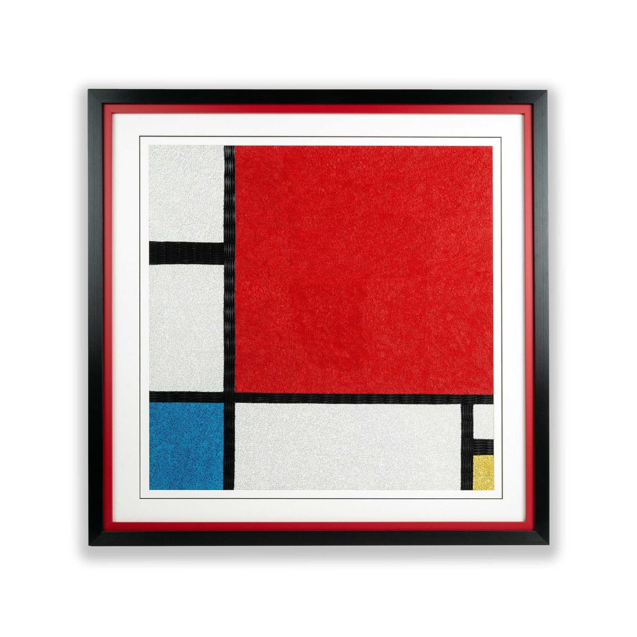 Gallery Artist Series - Quilled Composition with Red, Blue and Yellow, Mondrian - Quilling Card - Artist Series