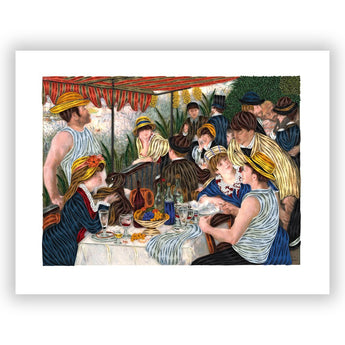 Art - Size Artist Series - Luncheon of the Boating Party, Renoir - Quilling Card - Artist Series