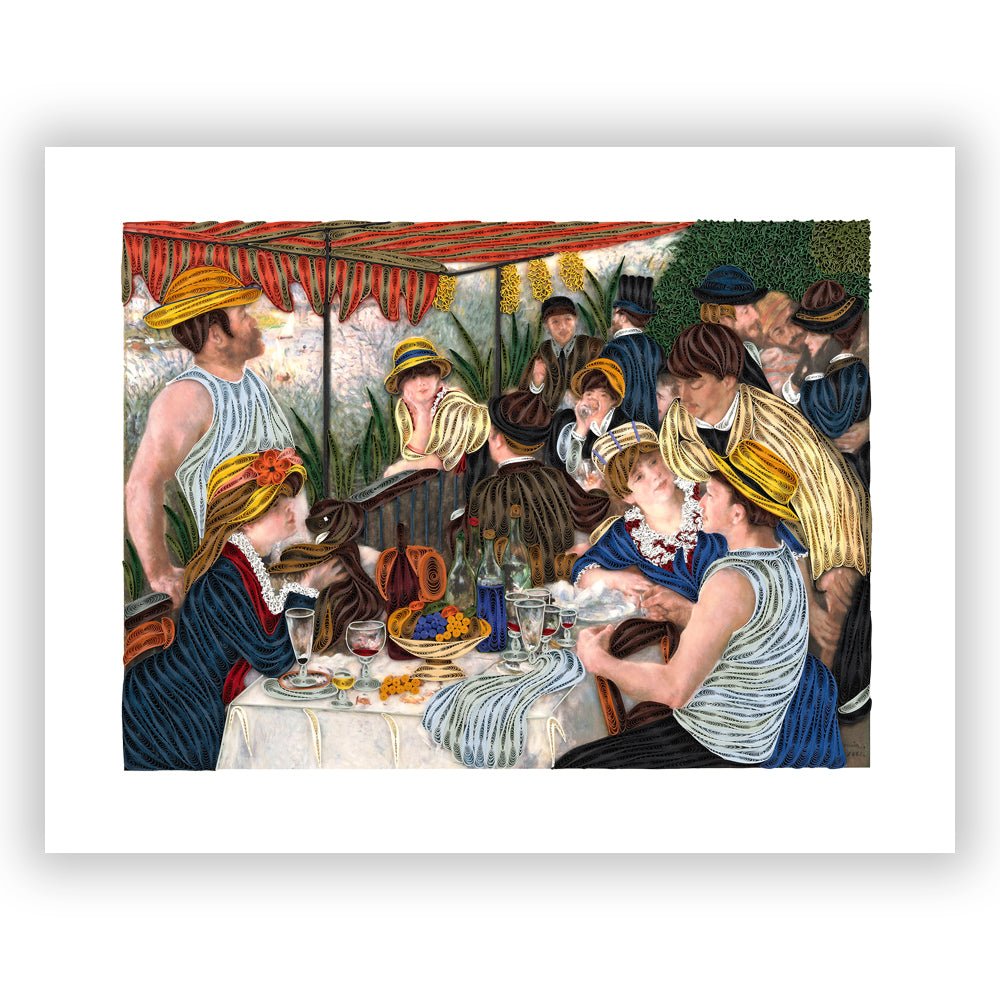 Art - Size Artist Series - Luncheon of the Boating Party, Renoir - Quilling Card - Artist Series