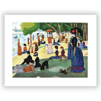 Art - Size Artist Series - A Sunday Afternoon on the Island of La Grande Jatte, Seurat - Quilling Card - Artist Series