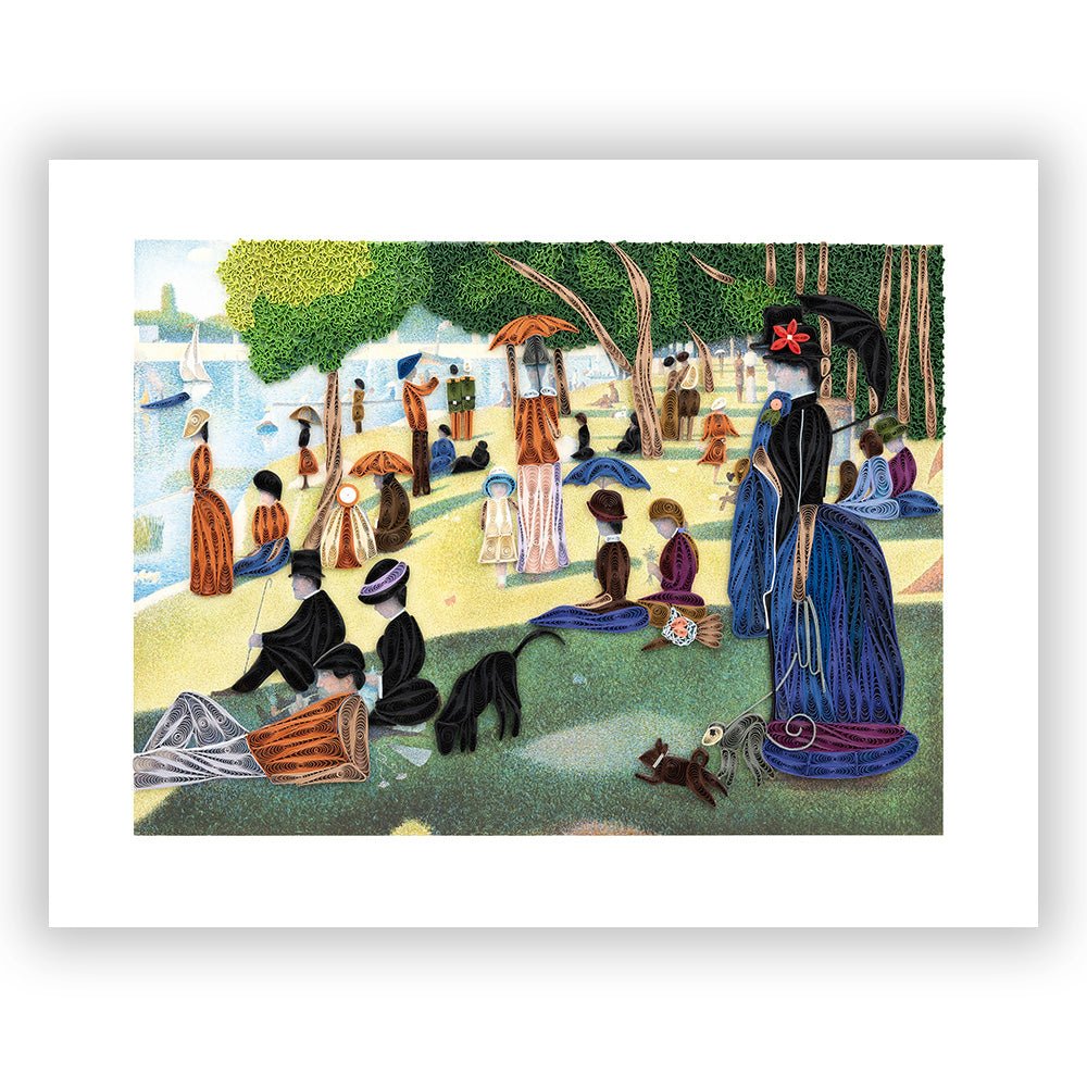 Art - Size Artist Series - A Sunday Afternoon on the Island of La Grande Jatte, Seurat - Quilling Card - Artist Series