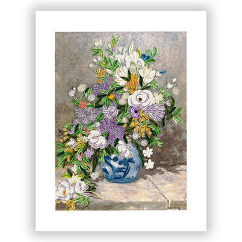Art - Size Artist Series - Spring Bouquet, Renoir - Quilling Card - Artist Series