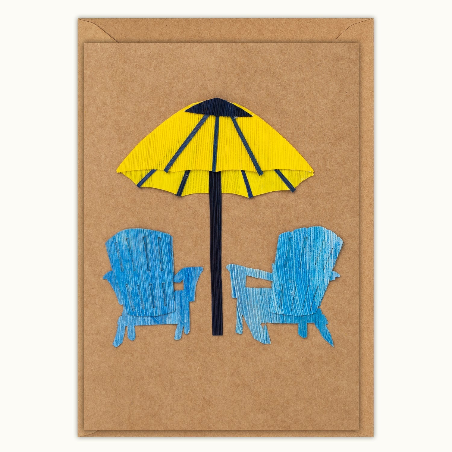 Adirondack Chairs Handmade Card - Quilling Card - Greeting Card