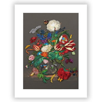 Art - Size Artist Series – Vase of Flowers, de Heem - Quilling Card - Artist Series
