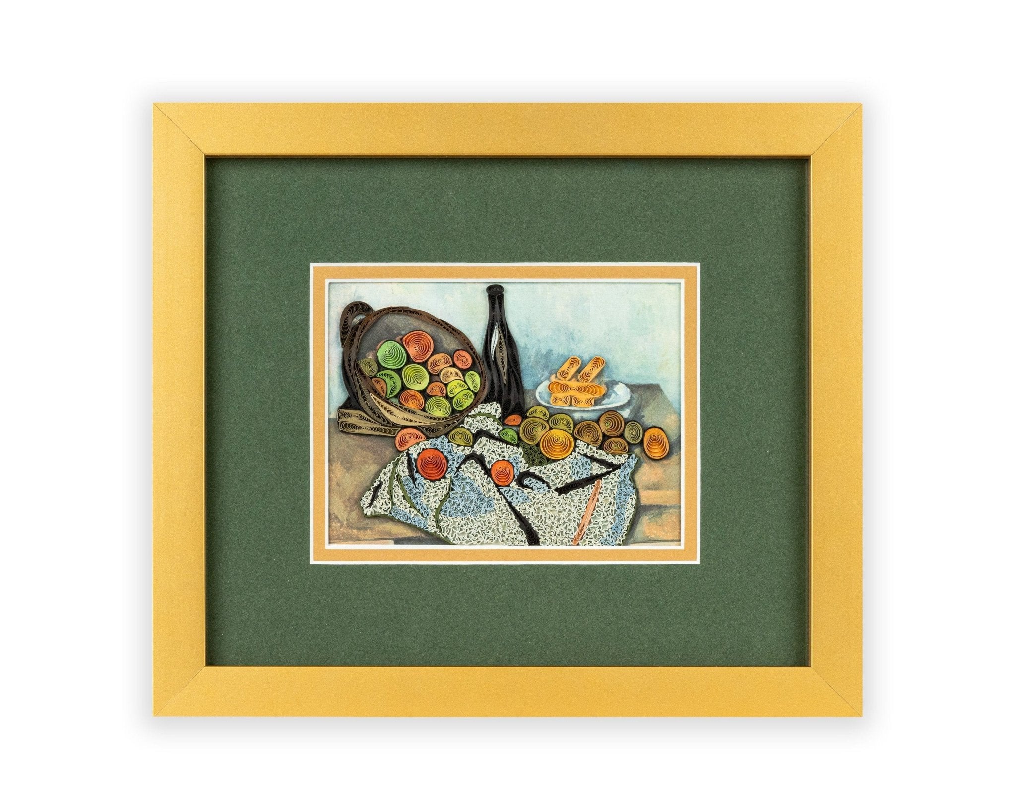 Framed Artist Series - Quilled The Basket of Apples, Cezanne - Quilling Card - Artist Series