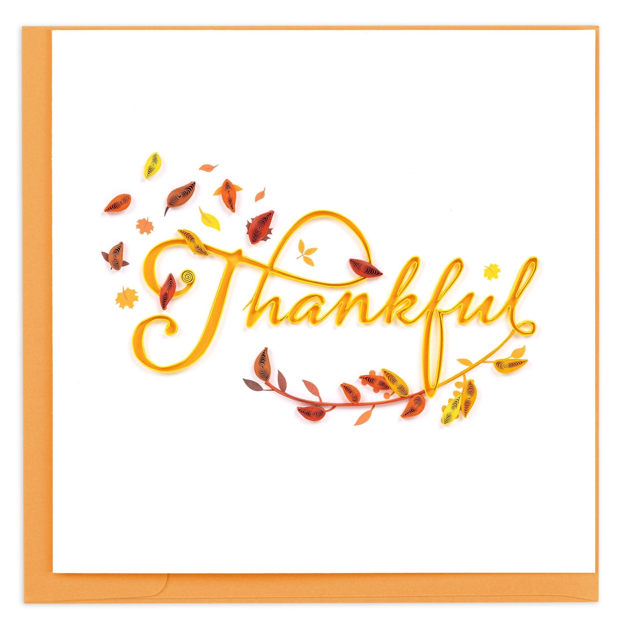 Quilled Thankful Greeting Card - Quilling Card - Greeting Card