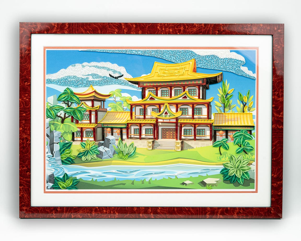 LTD Vietnam Art Series - Quilled Ancient Palace - Quilling Card - Art