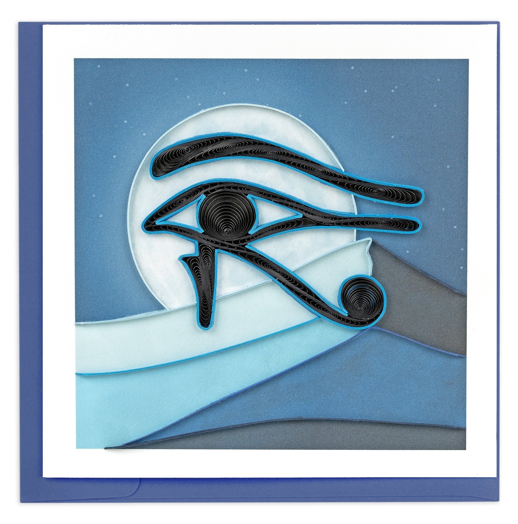 Quilled Eye of Horus Greeting Card - Quilling Card - Greeting Card