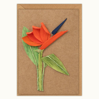 Bird of Paradise Handmade Card - Quilling Card - Greeting Card