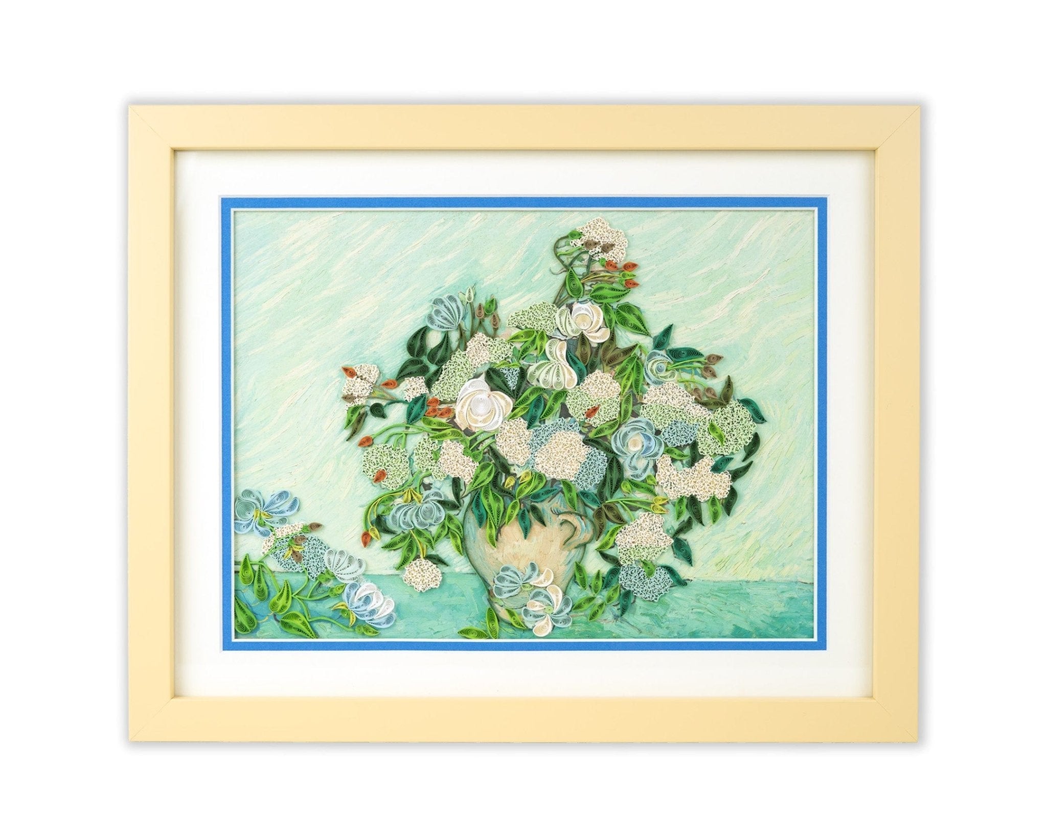 Framed Art - Size Artist Series - Roses, van Gogh - Quilling Card - Artist Series