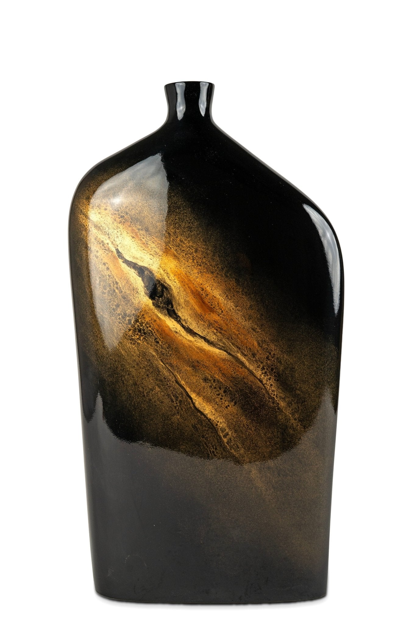 Hand - painted Lacquer Vase (LVP - 959A_1) - Quilling Card - Lacquerware