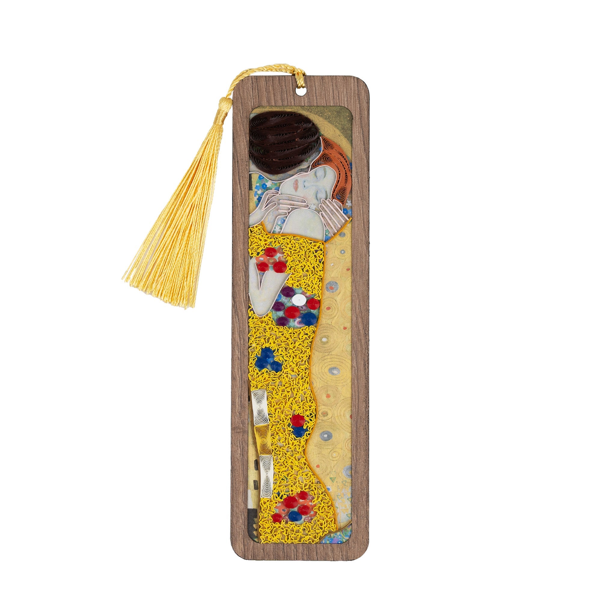The Kiss Quilling Art Bookmark | Klimt - Quilling Card - Bookmark