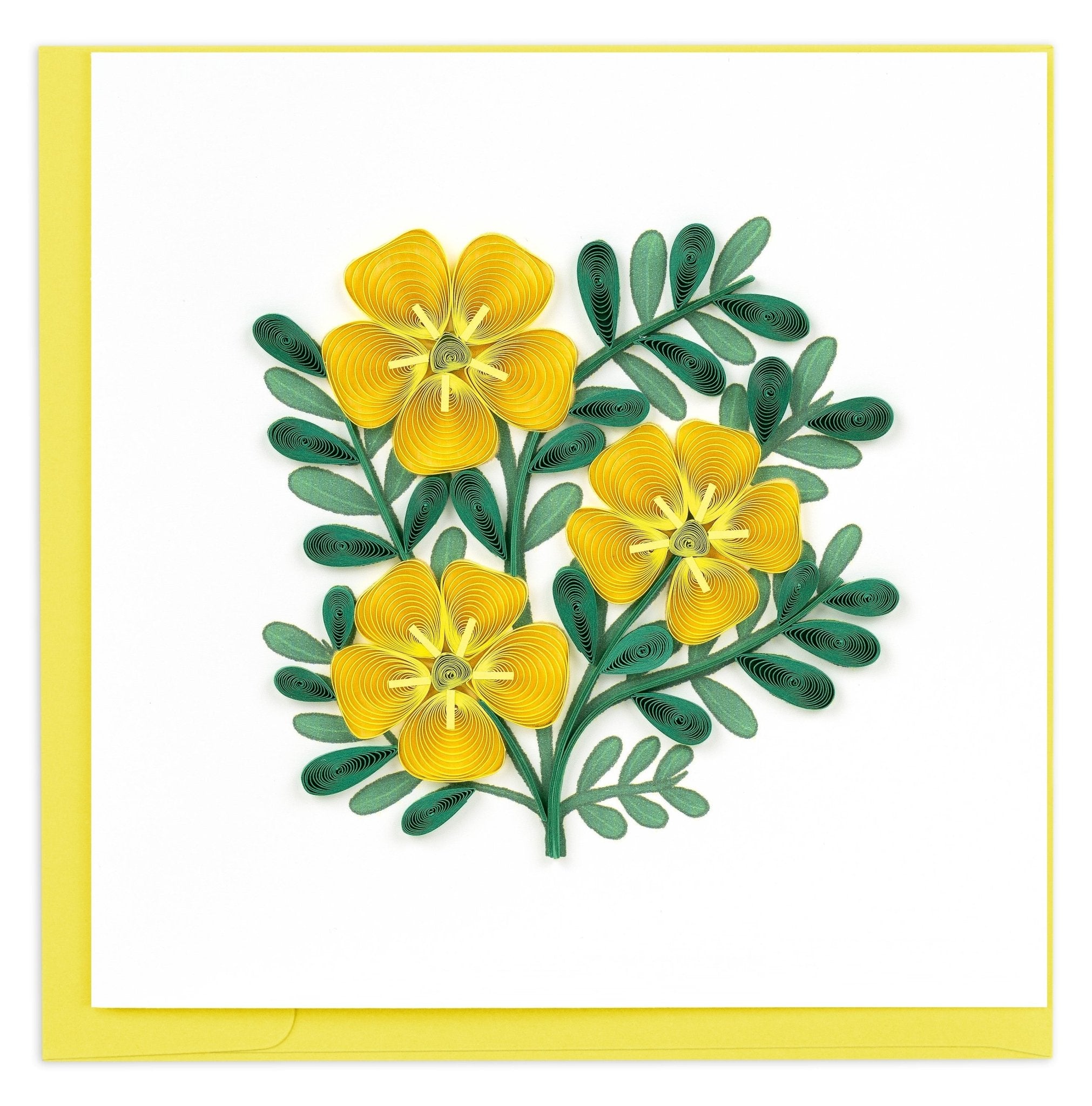 Quilled Al Samer Flower Greeting Card - Quilling Card - Greeting Card