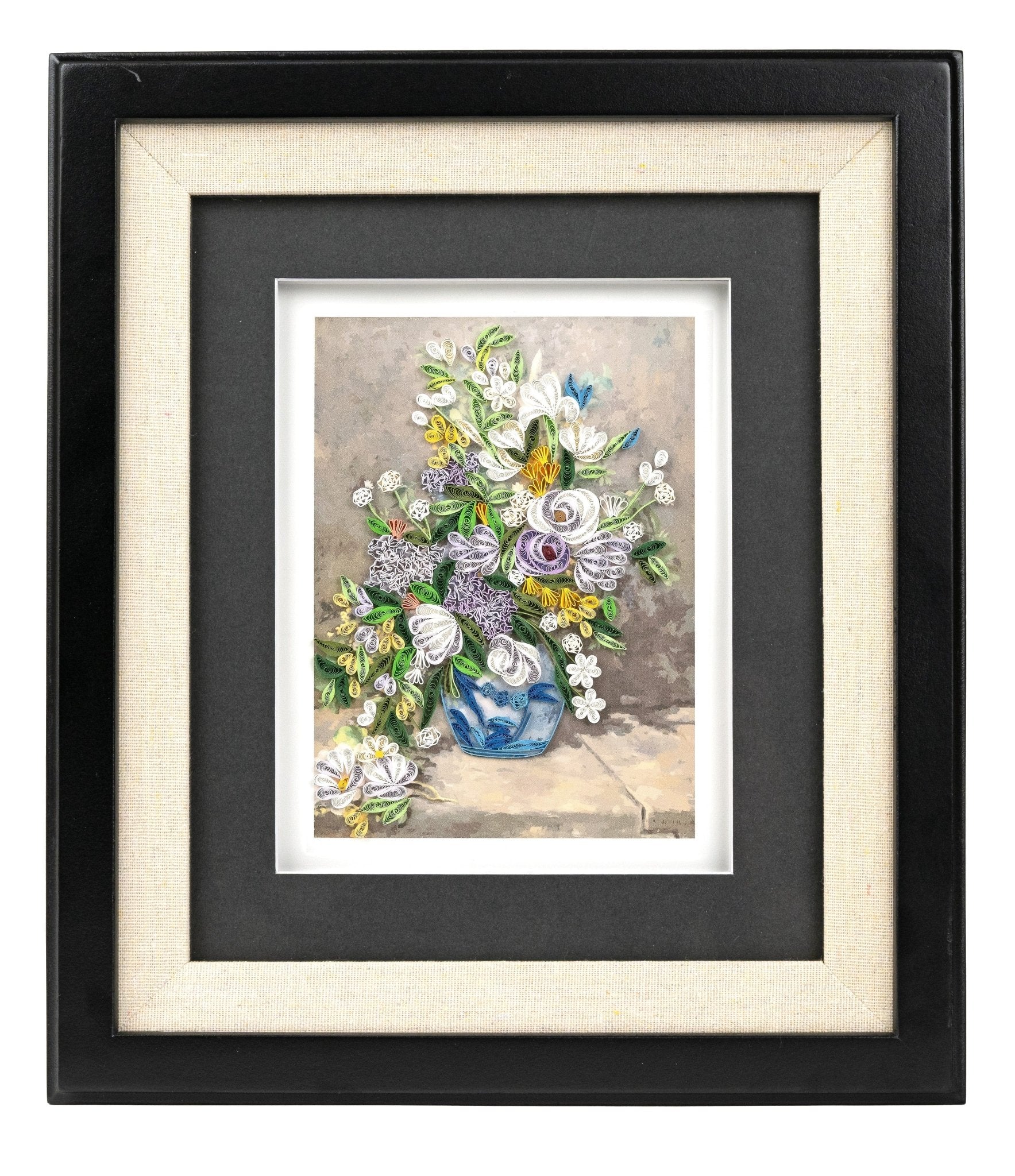 Artist Series Frame | Black - Rectangle (7x5.5in) - Quilling Card - Frame