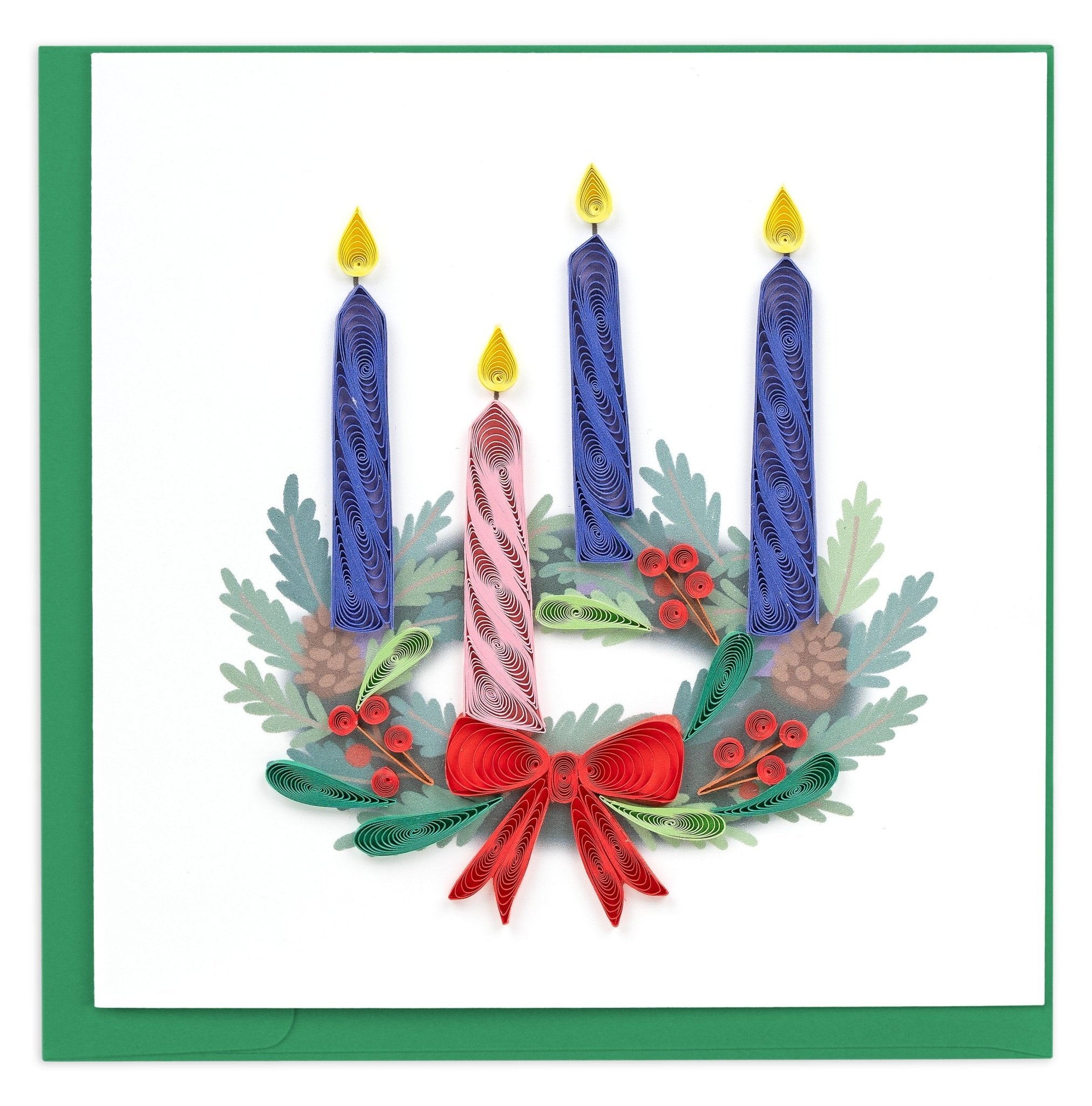 Quilled Advent Wreath Greeting Card - Quilling Card - Greeting Card