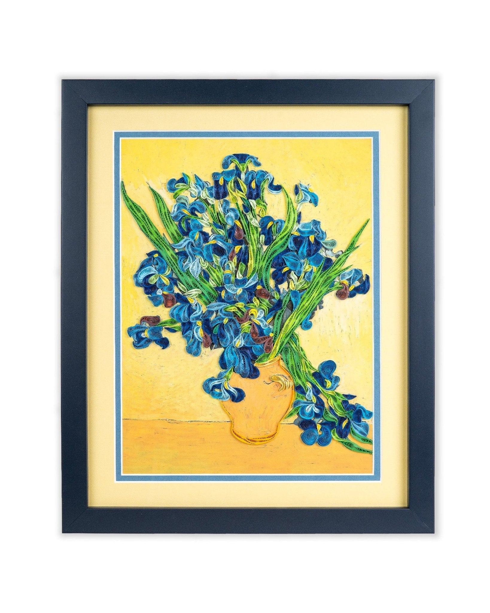 Framed Art - Size Artist Series - Irises, Van Gogh - Quilling Card - Artist Series