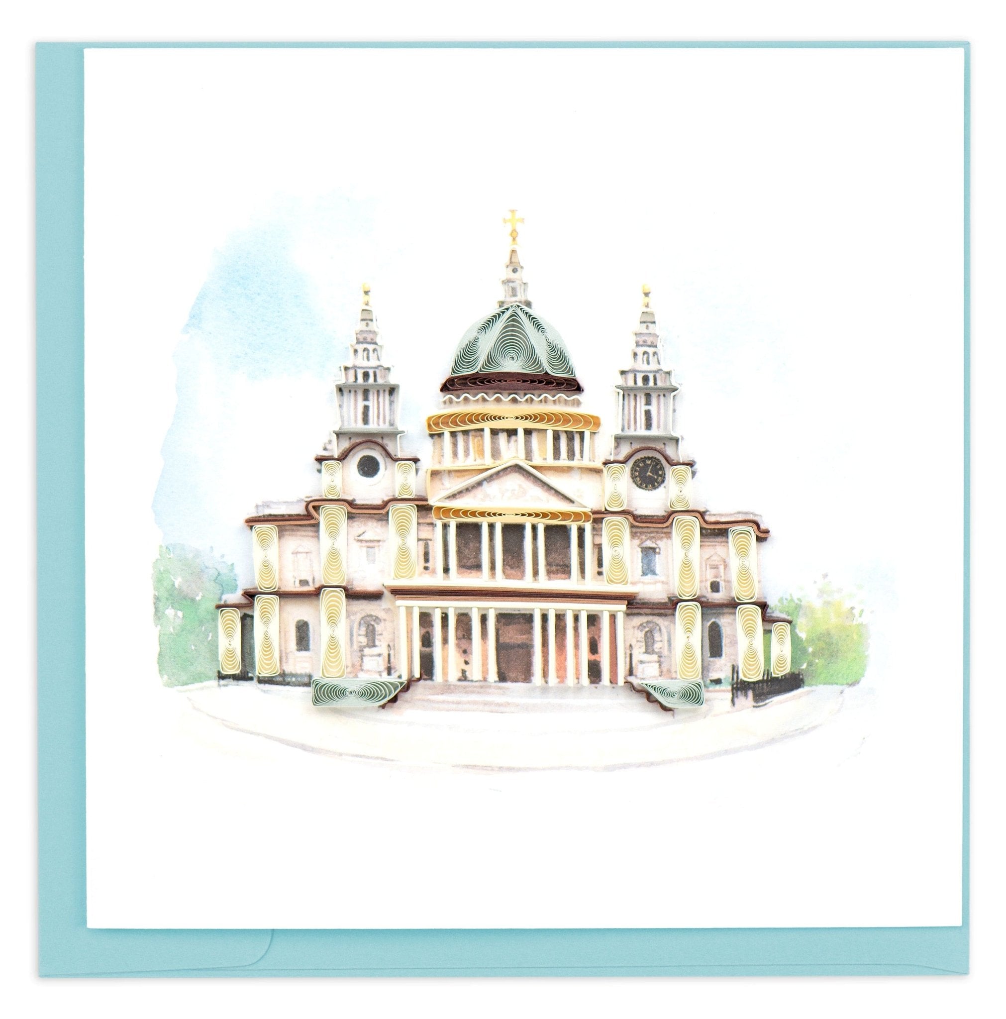 Quilled St Paul's Cathedral Greeting Card - Quilling Card - Greeting Card