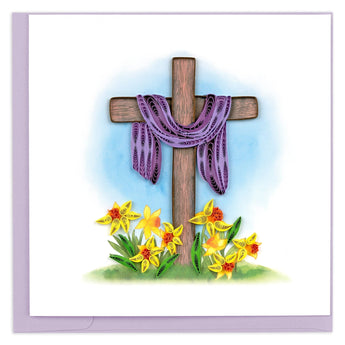 Quilled Easter Cross Greeting Card - Quilling Card - Greeting Card