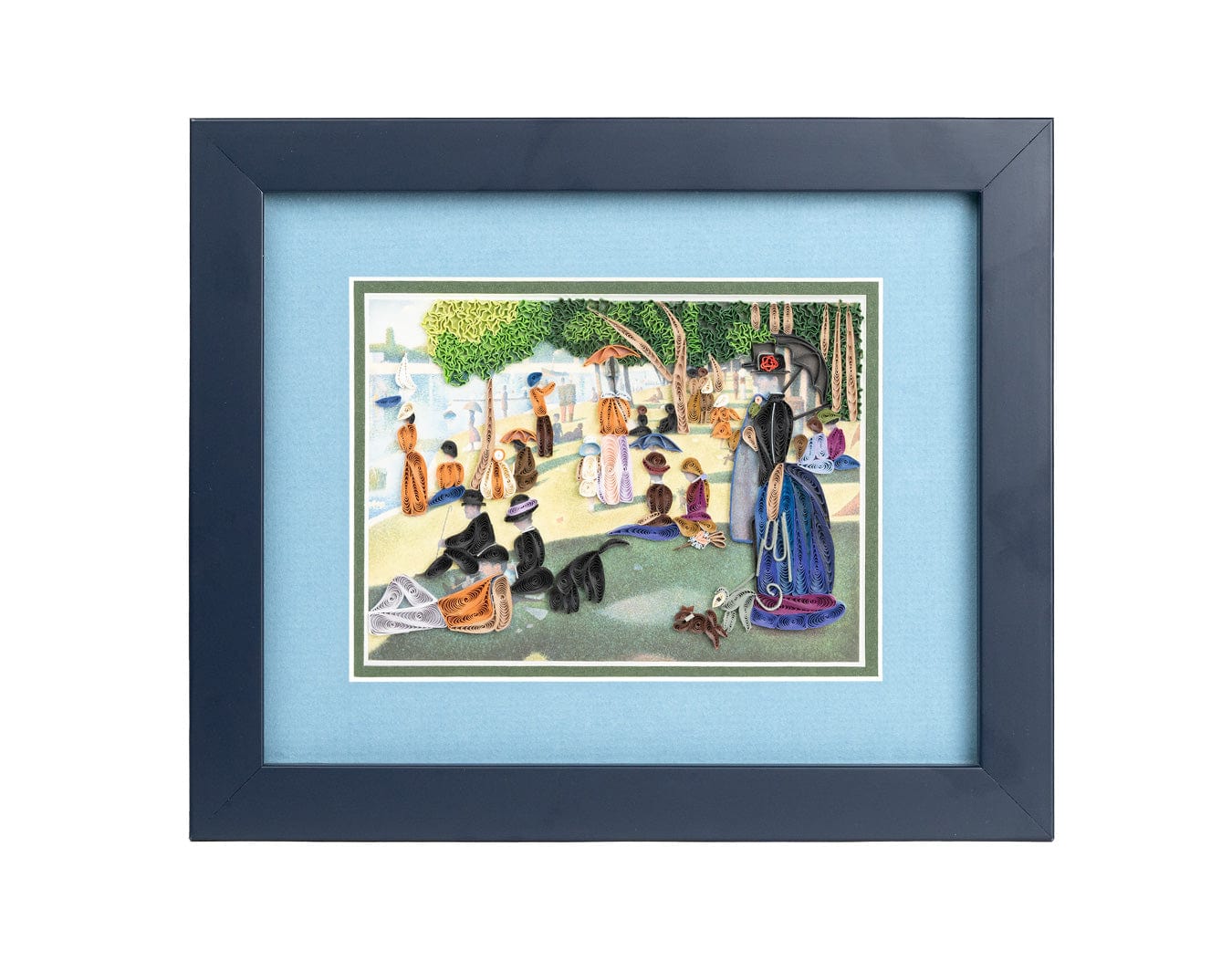 Framed Artist Series - Quilled A Sunday Afternoon on the Island of La Grande Jatte, Seurat - Quilling Card - Artist Series