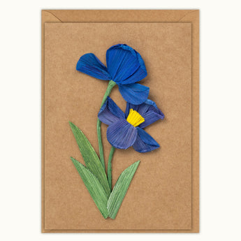 Iris Handmade Card - Quilling Card - Greeting Card