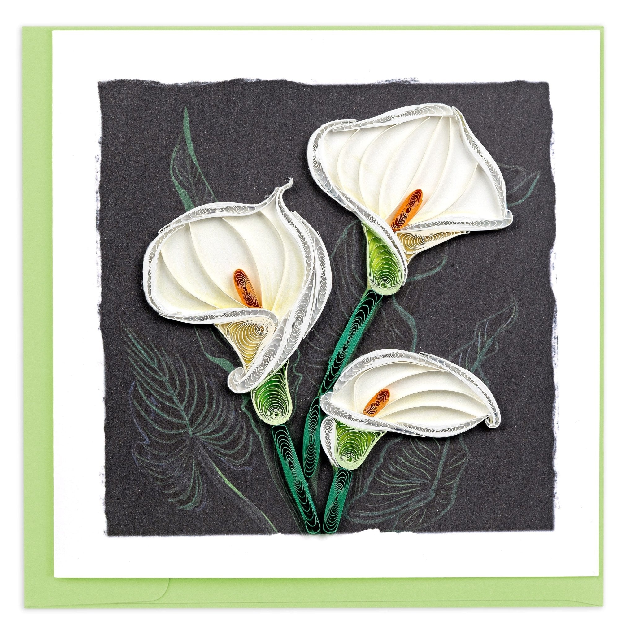 Quilled Calla Lily Greeting Card - Quilling Card - Greeting Card