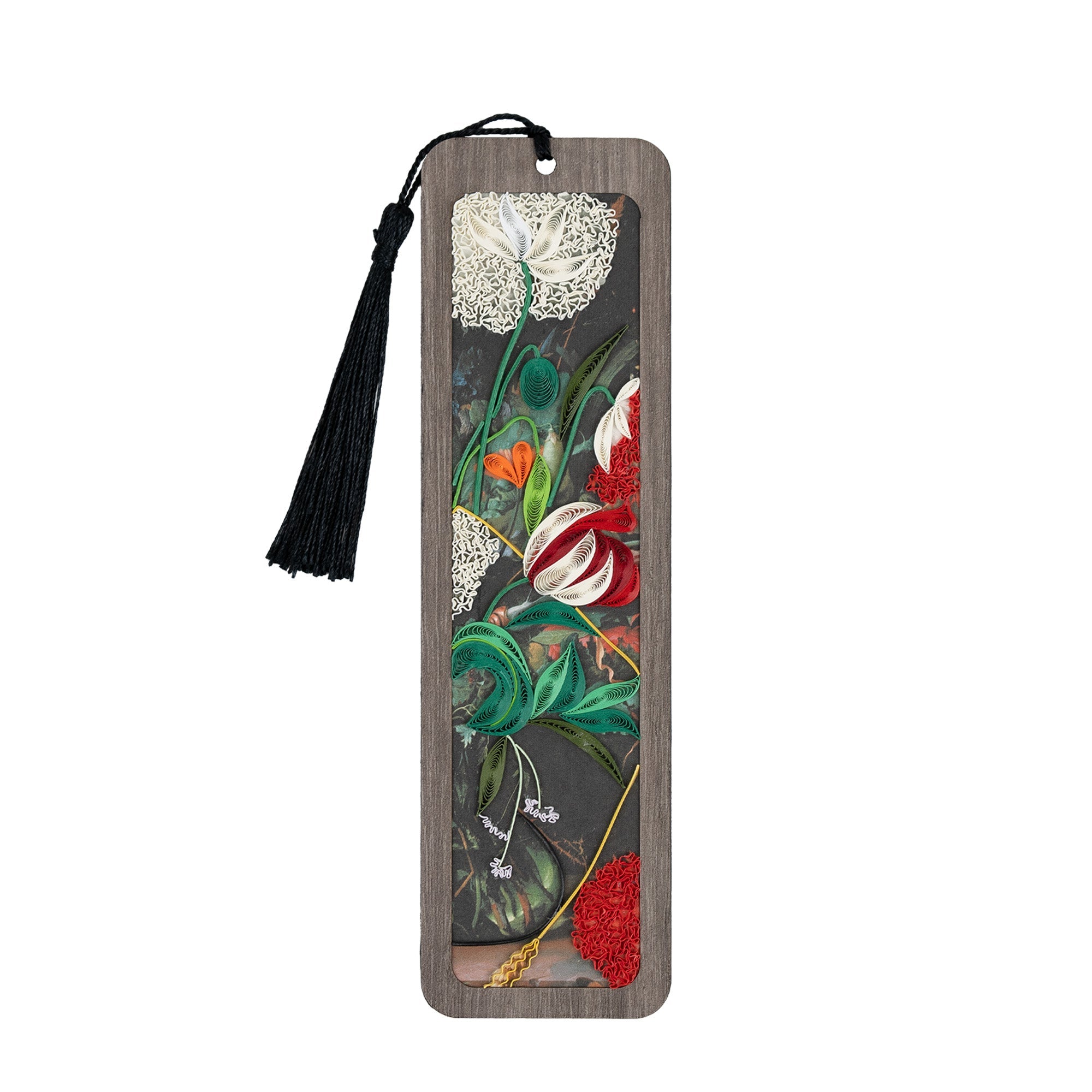 Vase of Flowers Quilling Art Bookmark | de Heem - Quilling Card - Bookmark