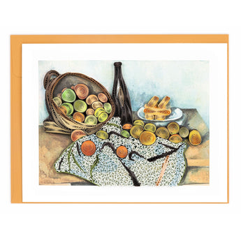 Quilled Artist Series - The Basket of Apples, Cezanne - Quilling Card - Greeting Card